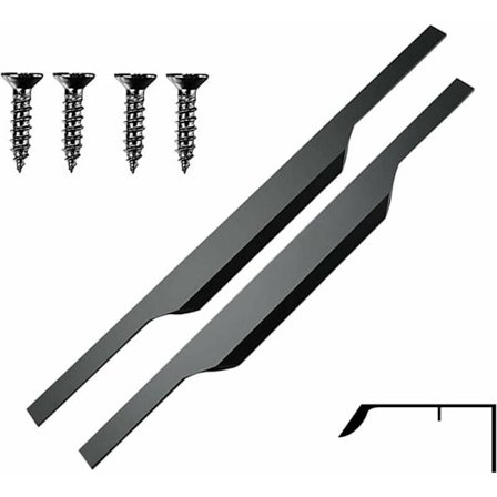 Keittiön kahva Kaapin kahva Piilotetut kaapin kahvat Mattamusta Ovikahvat Kahva Alumiiniprofiili Integroitu kahva Keittiön kaappi 2kpl