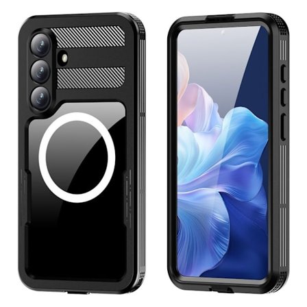 REDPEPPER Samsung Galaxy S26 Plus MagSafe Case - Transparent/Black