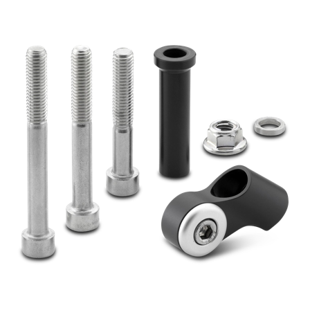 Montagesatz Spiegel Rizoma Schwarz - Honda CBR 900 RR Fireblade 2002-2003