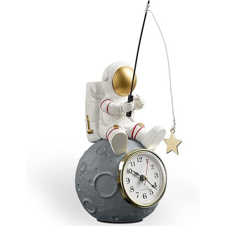 Astronautfigur Klocka för Skrivbord & Hylla, Batteridriven