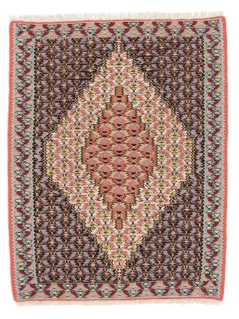 Small Kilim Senneh Fine Rug 74X96 Wool