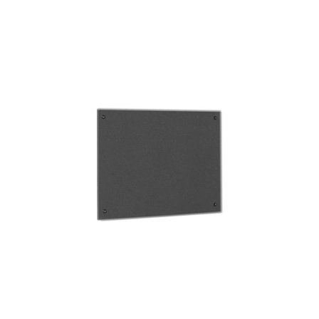 Recycled fire-retardant noticeboard, 900x600 mm, charcoal