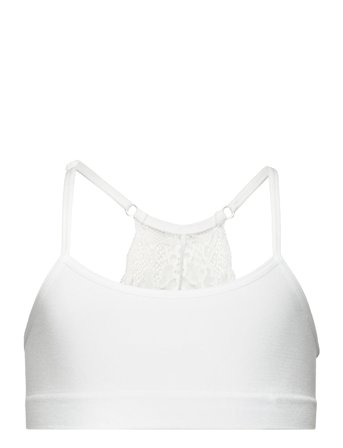 Lindex Top Seamless Lace At Back Tenc - White - 170