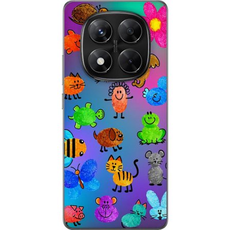 Yhteensopiva Puhelinkuori Xiaomi Redmi Note 14 Pro Little Scribble Friends