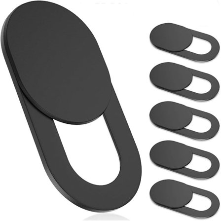 Webbkameraskydd [6-pack], 0,6 mm ultratunt metallskydd för webbkamera för MacBook Pro, iMac, Laptop, PC, iPad Pro, iPhone 8/7/6 Plus, Skydda Din
