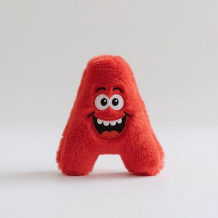 Aakkosnukke AZ valaistus pehmolelu aakkosten legenda tyyny A A