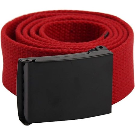 Trimming Shop Unisex Webbing Bälte Webbat Canvas Rem Metall Spänne Justerbar Arméstil Midjeband Utomhus Utility Wear 120cm