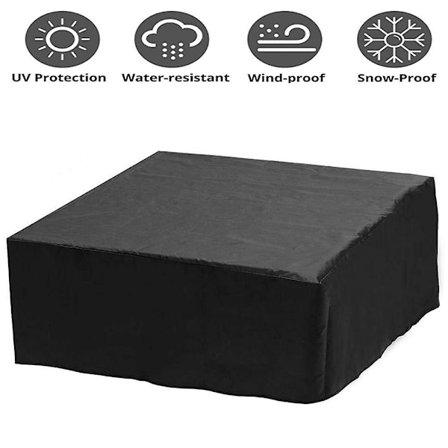 Beskyttelsestrekk for Spa 244*244*90cm, Boblebad, Svømmebasseng, Badekar, Oxford Stoff Spa Trekk for Utendørs Hage, Støvtett, Vanntett, Anti-UV