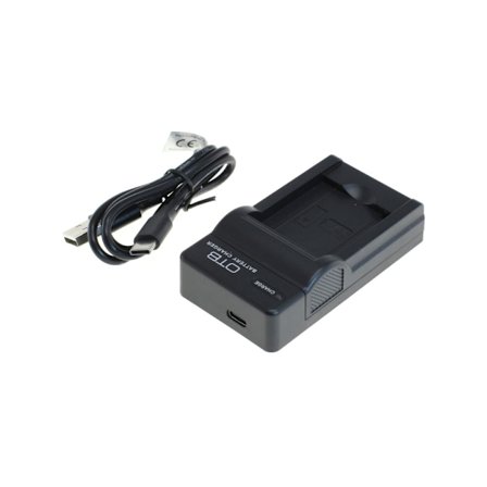 Batteriladdare för Panasonic DMW-BCM13E med USB-C-anslutning