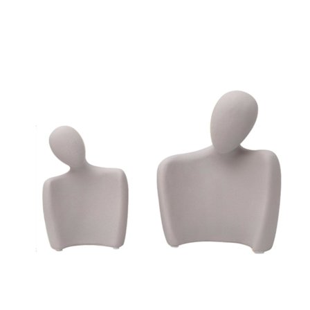 Kærlig Par Keramik Skulptur, Passioneret Kærlighedsstatue Romantiske Skulpturer Hjemmeindretning Moderne