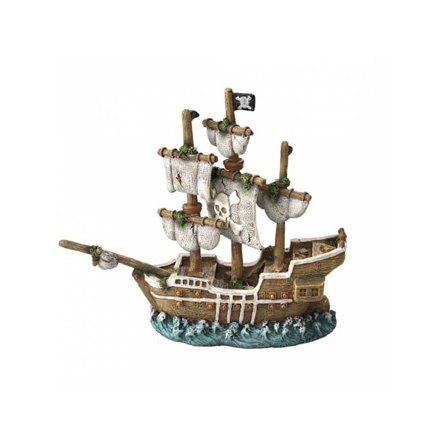 Akvarie dekoration, sømandsskib 20x6,5x16cm