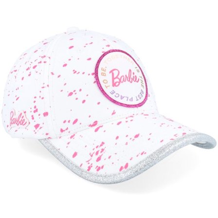 Capslab - Vit adjustable Keps - Barbie Logo White Adjustable @ Hatstore