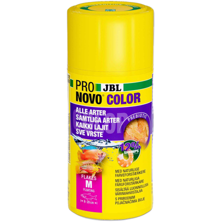 JBL - Pronovo Colour Flakes M 100 ml - Akvaristikk - Fiskefôr & fiskemat - Flakfôr - ZOO.no