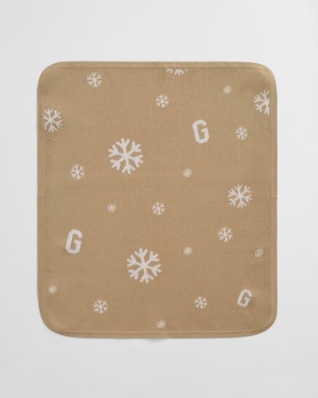 GANT Kinder Snowflake & G-Print Strickdecke (ONE SIZE) Khaki
