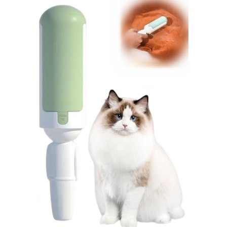 Ny Husdjurshårsborttagningsrulle - Återanvändbar och Tvättbar för Hund/Katthår - Bäst för Soffa och Möbler (A-Vit)