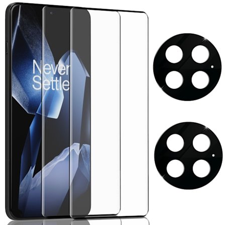 2-Pack OnePlus 13 Skärmskydd & 2-Pack linsskydd - Härdat Glas 9H - Super kvalitet 3D