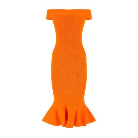 Alexander McQueen Party Kjole Orange, Dame