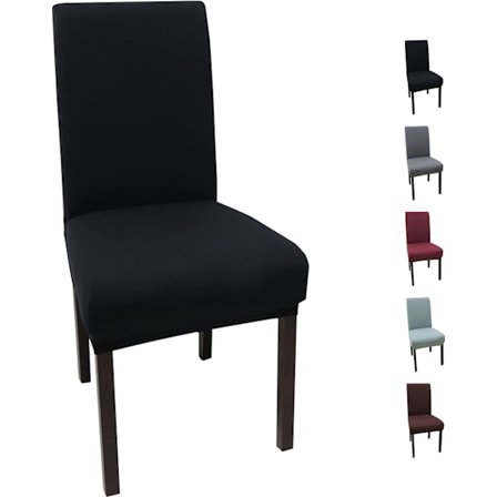 6 stk Moderne Elastiske Spisestoltrekk, Vaskbare Avtakbare S