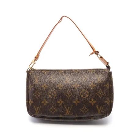 Louis Vuitton Vintage, Pre-owned Leather louis-vuitton-bags Bruin, Dames, Maat:ONE Size