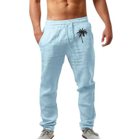 Herr Print Underdelar Elastiska Midja Byxor