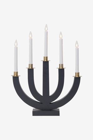 Jotex - Lysestake Eli Grå - Kjøp Adventsstaker hos Jotex