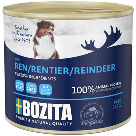 Bozita Hund - Paté med reinsdyr 625 g - Hund - Hundefôr & hundemat - Våtfôr & våtmat - ZOO.no