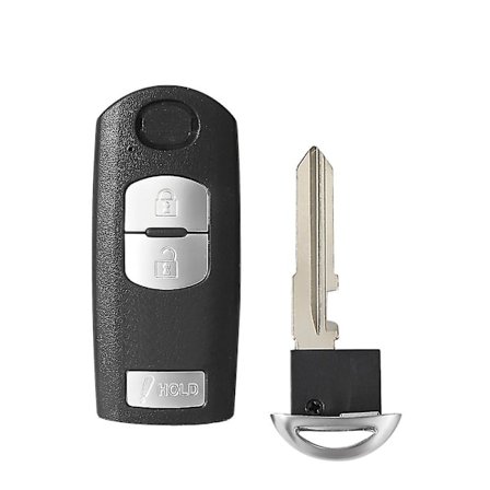 Mazda 3 5 6 Cx5 Cx7 Cx-5 Atenza Clip Smart 2/3/4 -painikkeinen auton avaimen kuori, jossa hätäavaimen terä