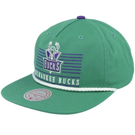 Mitchell & Ness - NBA Groen snapback Cap - Milwaukee Bucks Ascend Deadstock Green Snapback @ Hatstore