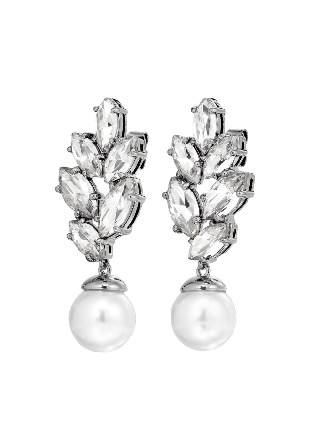 Dyrberg & Kern BALETE CRYSTAL WHITE PEARL Örhänge Smycken klockor Dam Vit ONESIZE