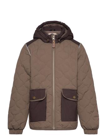 Thermal Mix Jacket Warm Mikk-line Brown