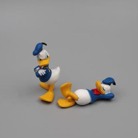 2st Mini Anime Duck Dolls bilinredningsprydnader