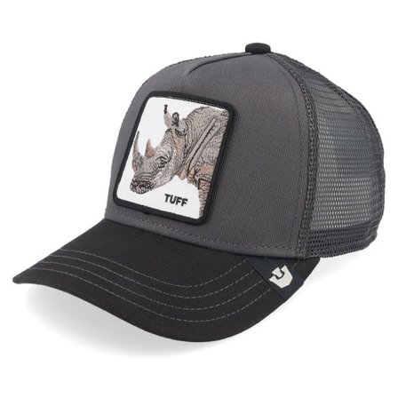 Goorin - Grå trucker Keps - Kids The Tuff Rhino Mini Charcoal/Black A-Frame Trucker @ Hatstore