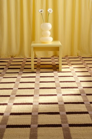 Jotex - Vendbart Ullteppe Bomull/Ull/Bomull/Ull Gul/brun MARE - Kjøp Ulltepper hos Jotex