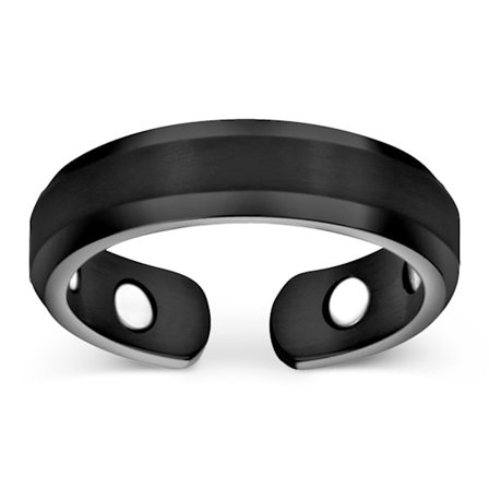 Smarter LifeStyle Elegant Titanium Magnetic Ring Musta