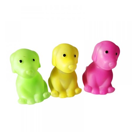 Blinkande färgglad LED-ljus liten hund nattlampa (3 st)