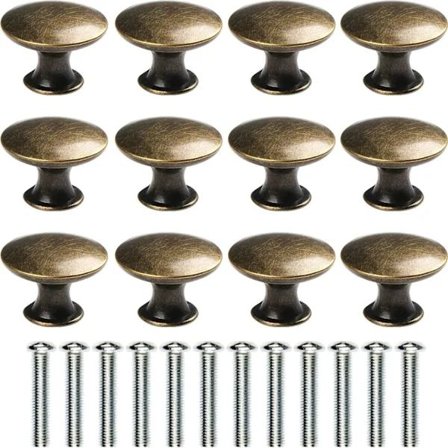 12 Vintage Møbelknotter & Skuffehåndtak