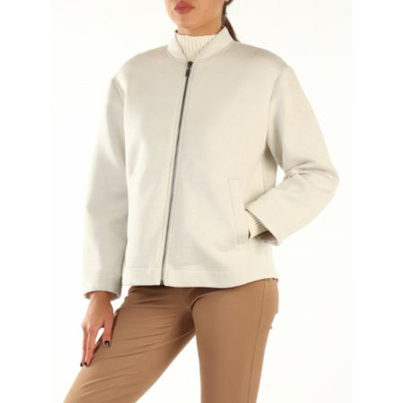Max Mara Zip-throughs , Beige , Dames , Maat: M Hoodies & Sweatvesten