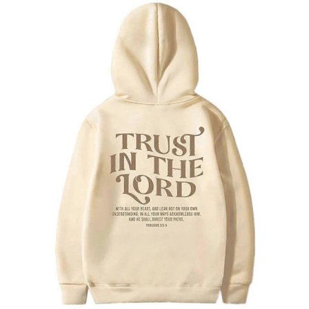 Estetisk kristen sweatshirt med bibelvers, hettegenser for kvinner, religiøse hettegensere, stol på Herren, sweatshirt, trostopp, kristne gaver
