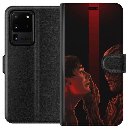 Kompatibel Tegnebogsetui til Samsung Samsung Galaxy S20 Ultra Mørk fantasyillustration, der viser mødet mellem menneske og monster med stærkt drama