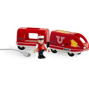 BRIO BRIO World 33746 - Travel Rechargeable with Mini USB Cable Train Set 3 - 7 years - Vehicles - 3 - 7 years - Red
