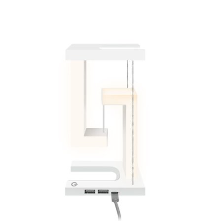 Trådlös laddning Leviterande LED-bordsnattlampa-USB ansluten - B