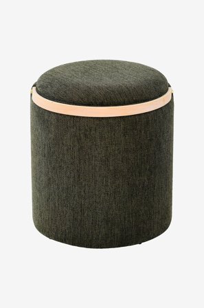 Nordic Furniture Group - Puf med opbevaring Lykke - Grøn - Fodskamler & puffer - Fra Homeroom