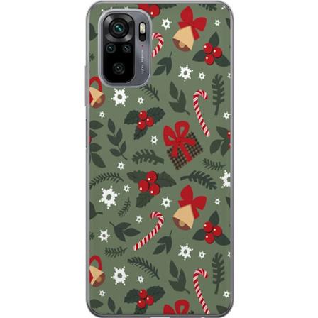 Xiaomi Redmi Note 10S Gjennomsiktig deksel God Jul mønster