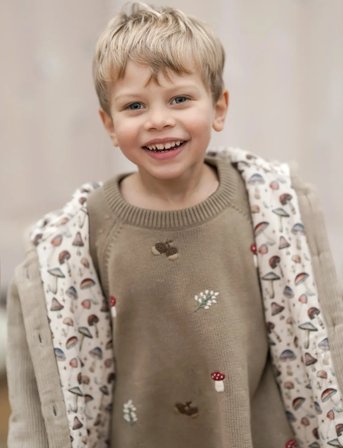 Hanevild Mushroom Jacket - Beige - 86/92