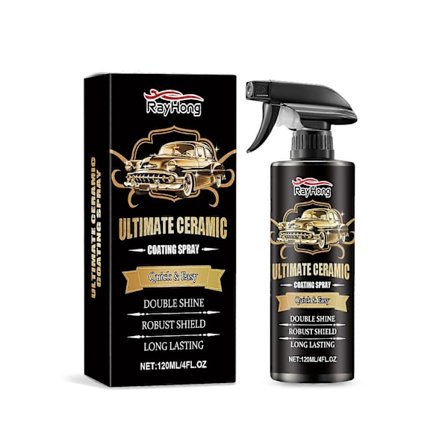 Hurtig Bil Coating Spray - 120ml, Nem Glans & Beskyttelse, Sikker til Alle Køretøjer