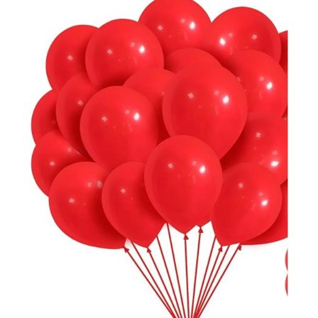 Röda ballonger 12 tum 100-pack latexballonger festdekoration