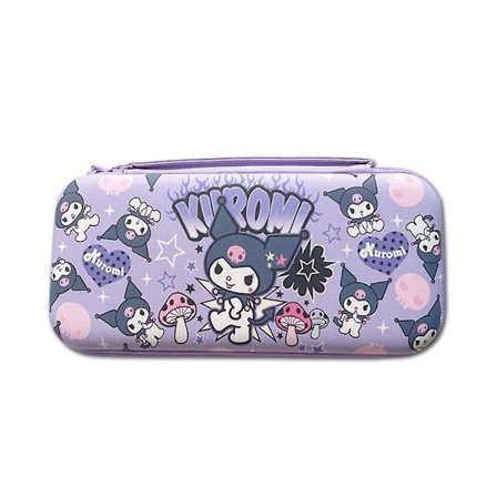 Söpö kantolaukku Nintendo Switch Oledille, Kawaii kova kuori kannettava matkalaukku 12 pelikorttipaikalla, violetti