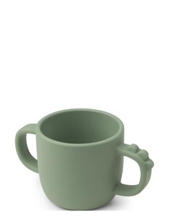 Peekaboo 2-Handle Cup Croco Home Meal Time Cups & Mugs Cups Grønn D By Deer*Betinget Tilbud