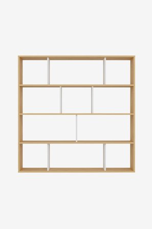 Homitis - Bokhylla Hodbi - Ek, Vit - Natur - Bokhyllor - Från Homeroom