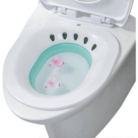 Vikbar Sitsbad Toalettstol Badkar för sår efter förlossning